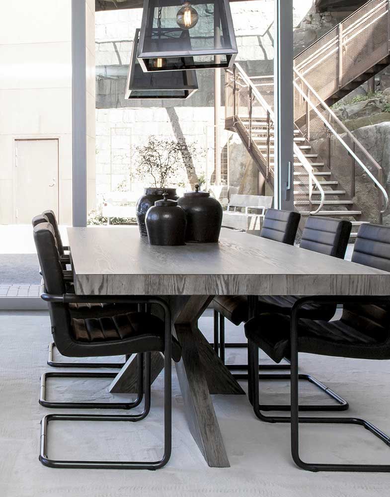 Hunter Matbord 130 Cm Antikgrå