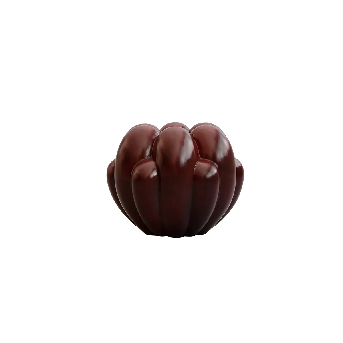 Handgjord vas Bloom Mini Maroon H27 cm