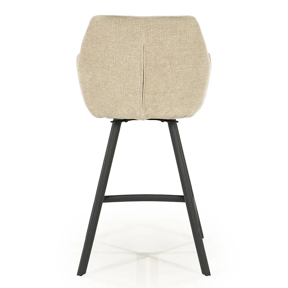 Bliss barstol med armstöd - taupe