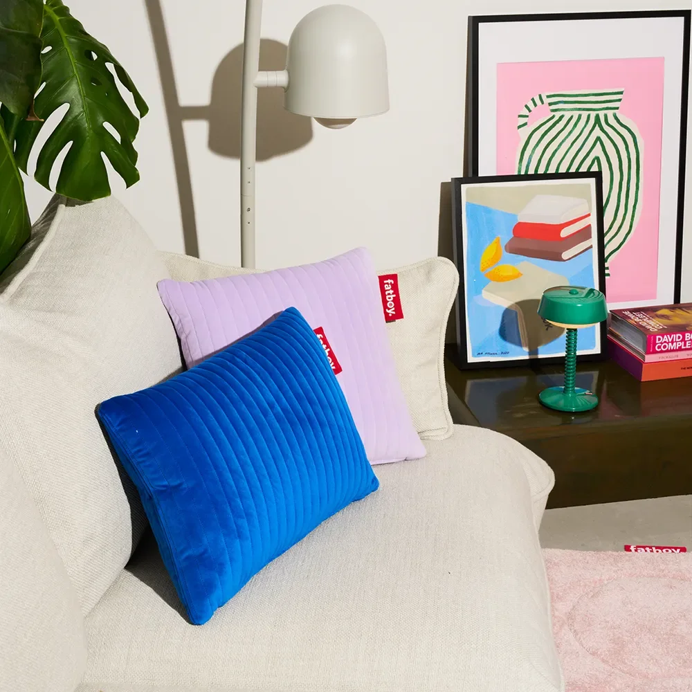 Hotspot lungo line velvet Värmekudde flash blue