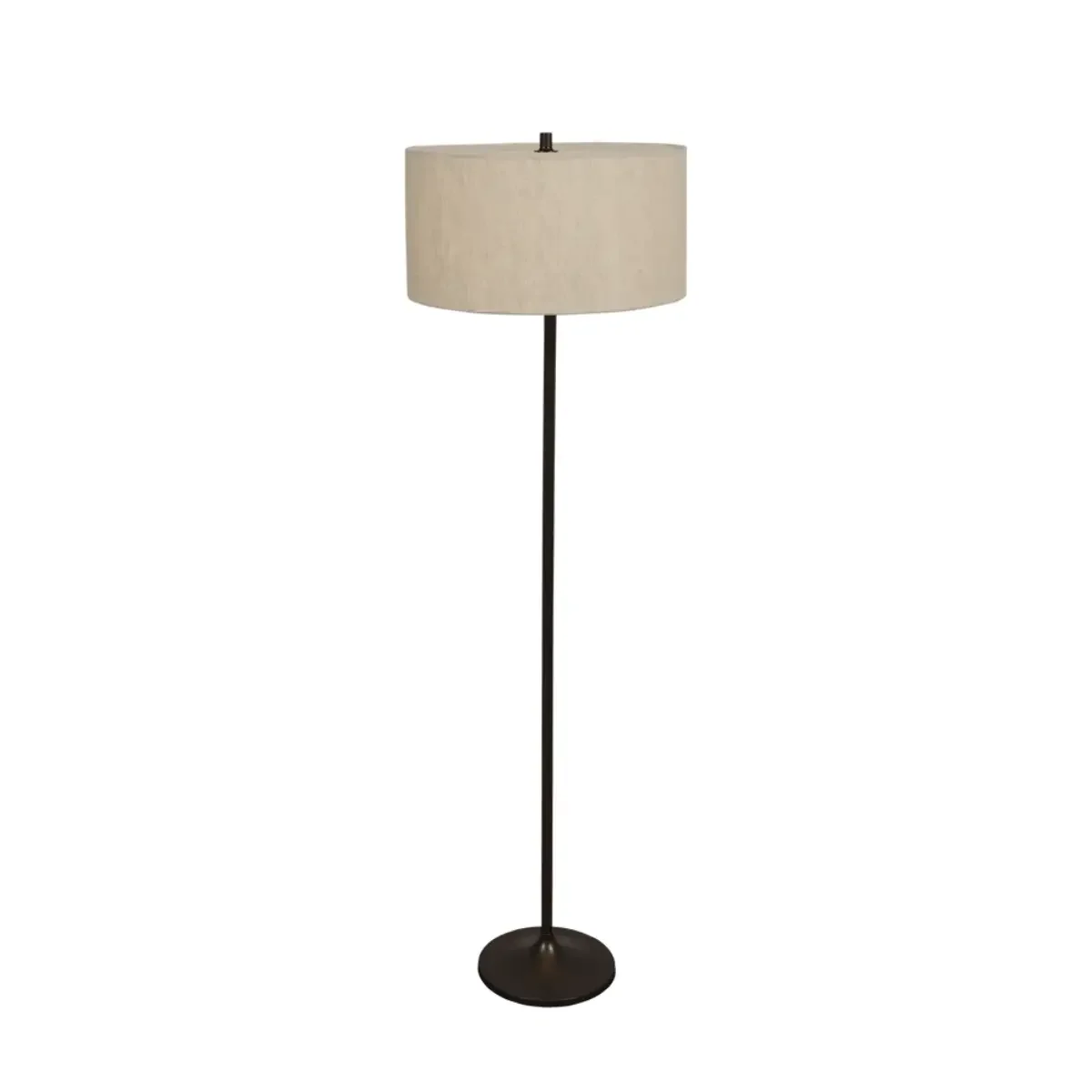 Golvlampa Soft Ø44 linne natur/metallic bronze 