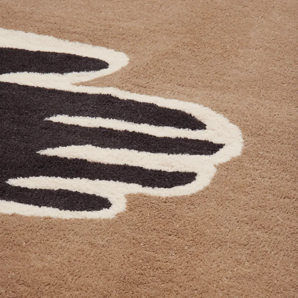 Pose Tuftad Matta 200x300 cm - Dark Coffee/Offwhite