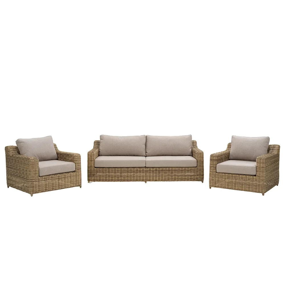 Glendon 3-sits soffa  Rustic / Beige