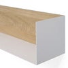 U shelf 70x15 cm ek/vit metall
