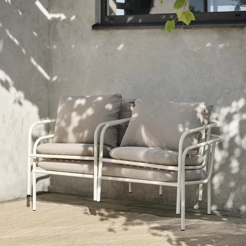 Bendt Soffa Teddy Beige/Pearl White