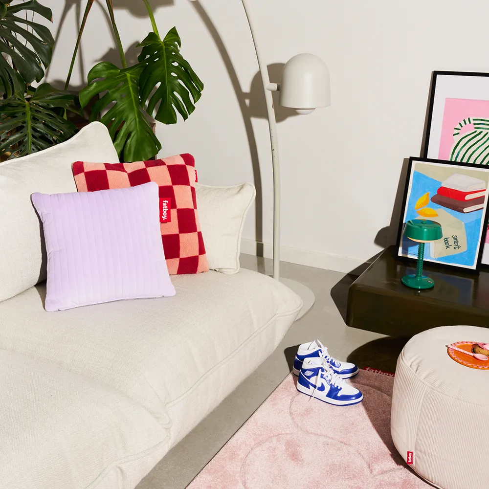 Hotspot quadro line Värmekudde velvet lilac