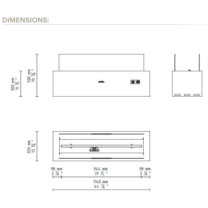 Galio Corten Manual Naturgasvärmare 