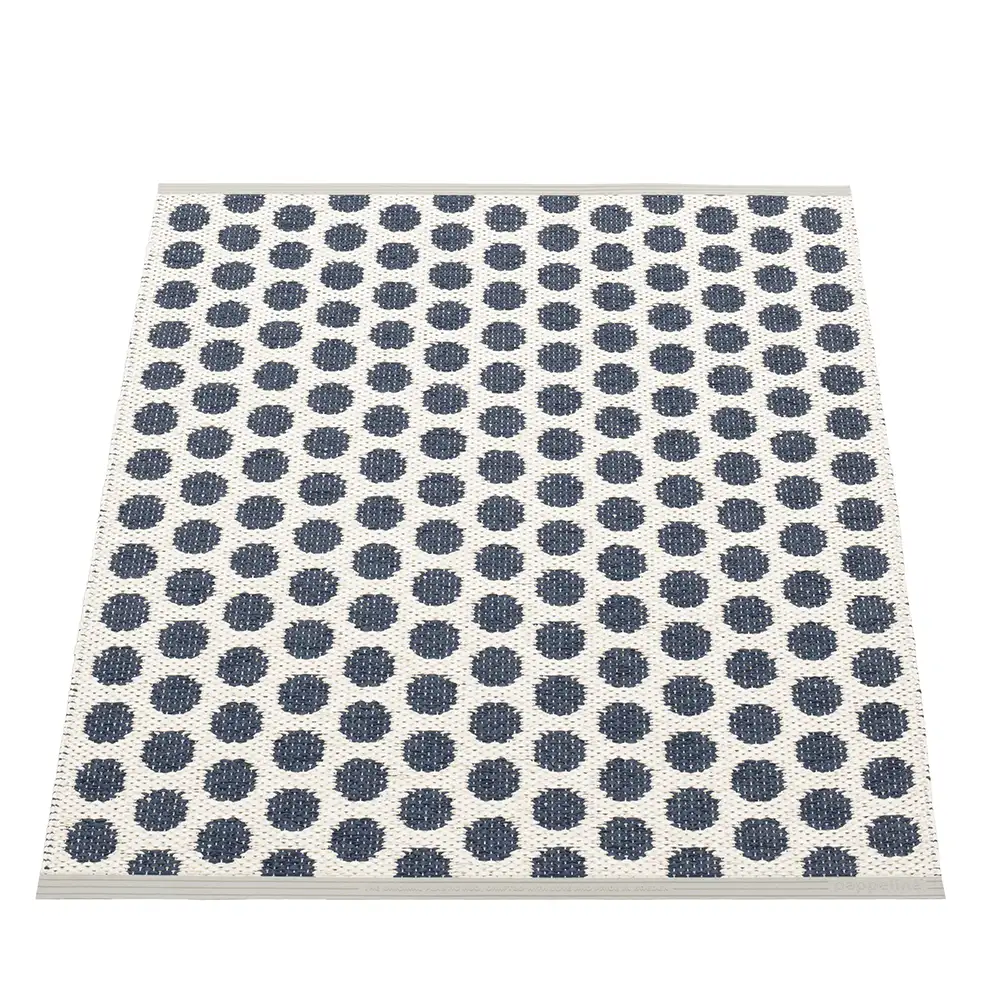 Noa matta 70x90 Dark Blue/Vanilla