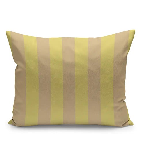 Barriere Prydnadskudde 60x50 cm Lemon/Sand Stripe 