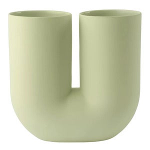 Kink Vas H: 26 cm - ljusgrön