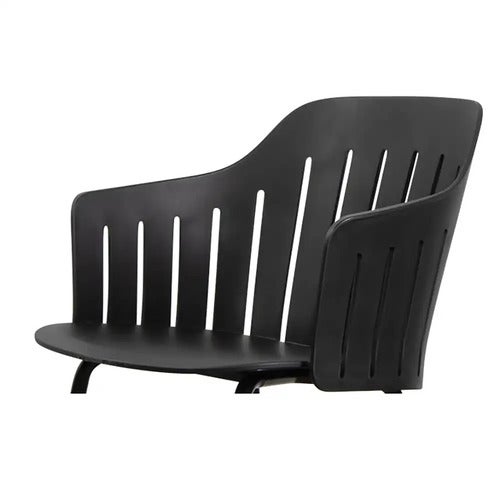 Choice stol skal INDOOR/OUTDOOR Black, 100% recycled Polypropylen