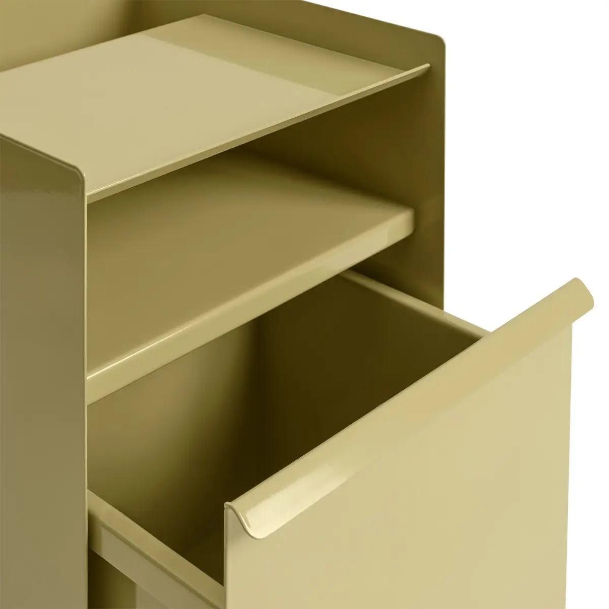 Folded Trolley H 61,5 cm Hurts med lås- Mörk Grönbeige