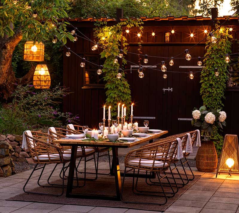 Laurion soffbord 67x130  cm teak/svart 