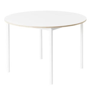 Base matbord110 cm - White Nanolaminate Plywood White
