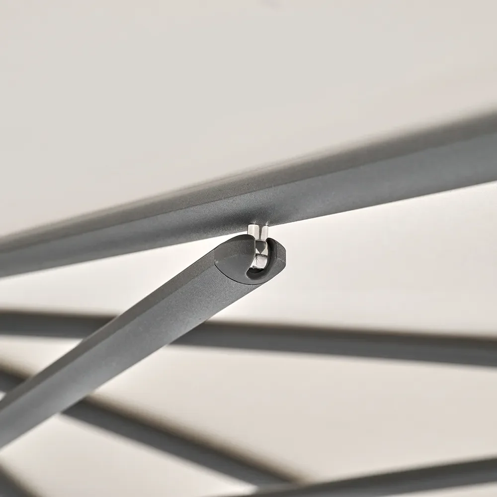 Smart parasoll 200 cm anthracite Kat.5 570 Steel Stripe