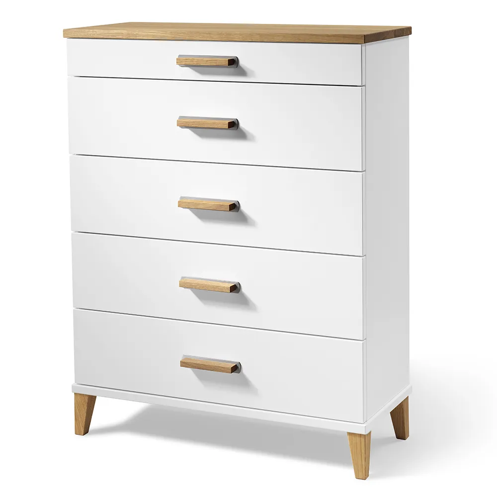 Malva Byrå H94 B70 Vitlack/Oljad Ek