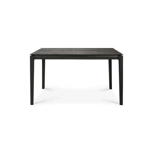 Bok Matbord 90x140-220 cm Svartlackad ek