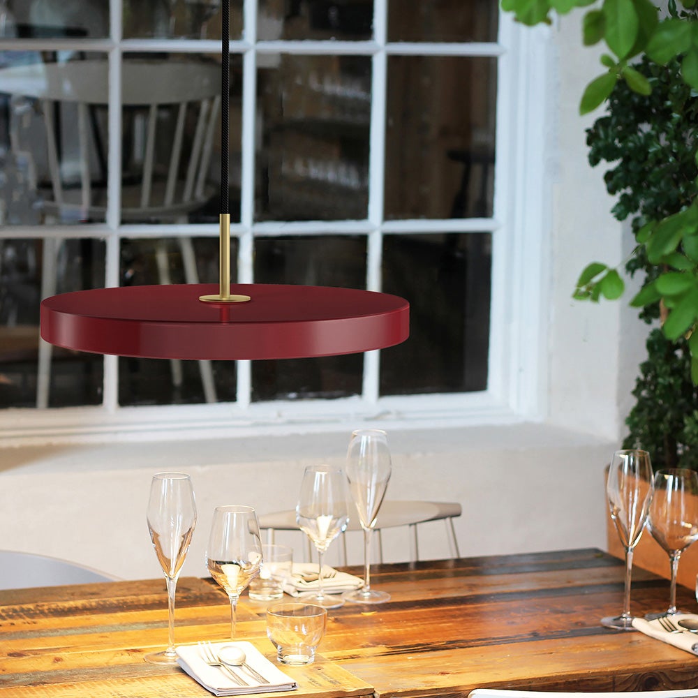 Asteria Pendellampa Medium Ø43 cm Ruby Red