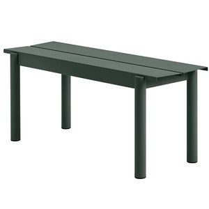 Linear Steel Bänk 110x34 cm Dark Green 