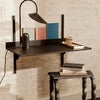 Sector Väggmonterat Skrivbord - Black Ash/Black Brass