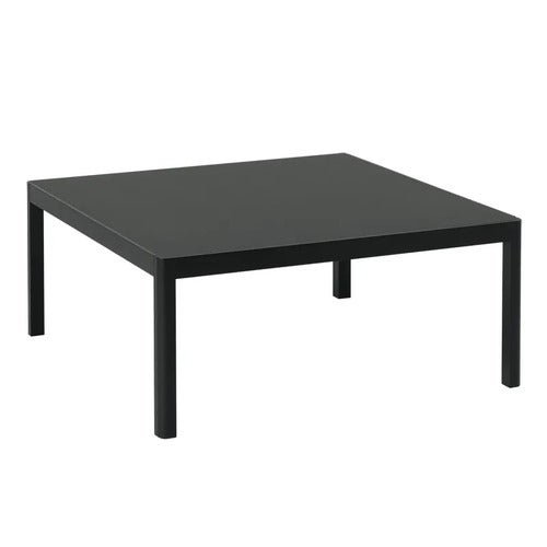 Workshop soffbord 86 x 86 cm - Black Linoleum