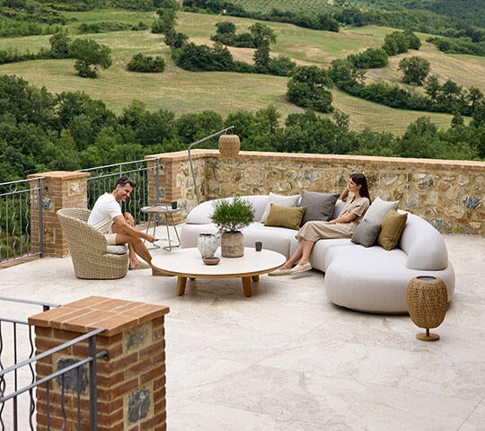 Mellow soffa mittmodul Sand