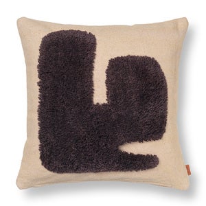 Lay Kudde 50x50 Sand/Dark Brown