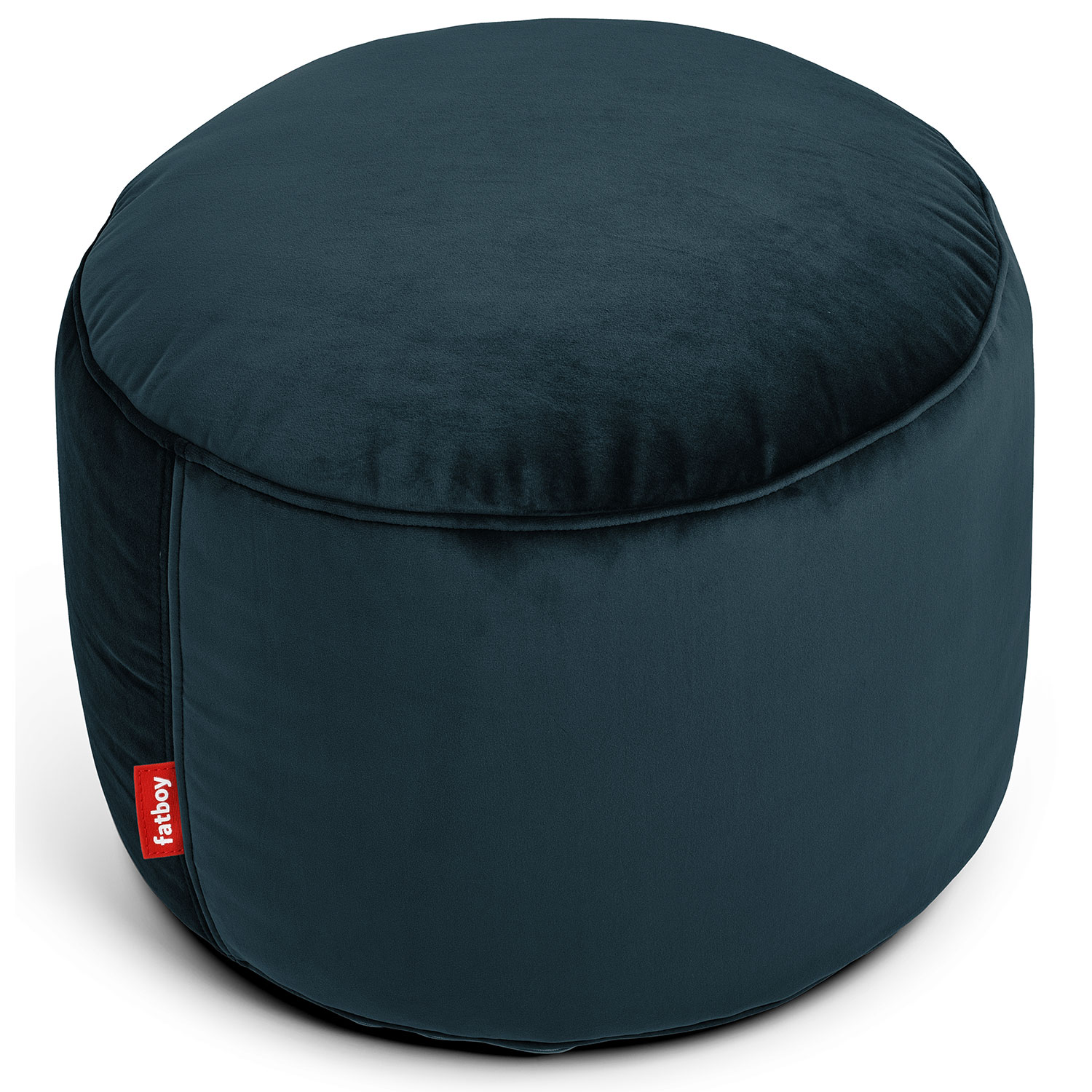 Fatboy Point velvet recycled pouf petrol