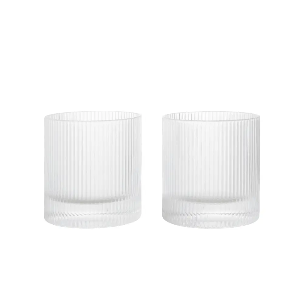 Ripple Tumbler Glas 2-pack Clear