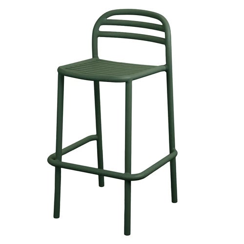 Bliss barstol, stapelbar Dark green, aluminium