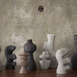 Yara Vase - Small - Grey Pumice