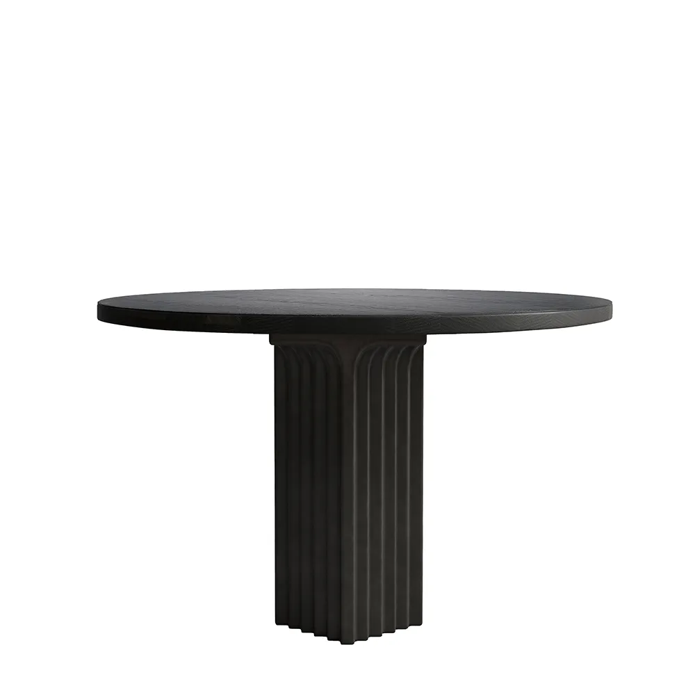 Arc Matbord, Ø120 - Coffee Black Oak