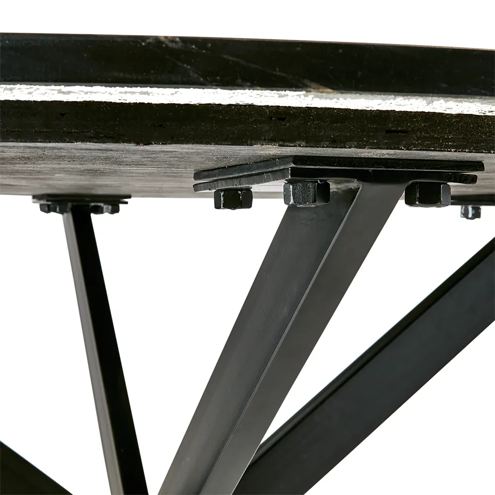 MILAN bord svart Ø120 cm