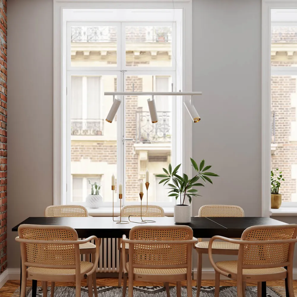 Puls Bar Taklampa vit 