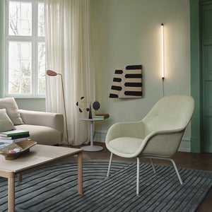 Fiber Soft Lounge Armchair Tube Base - Ecriture 240 Grey