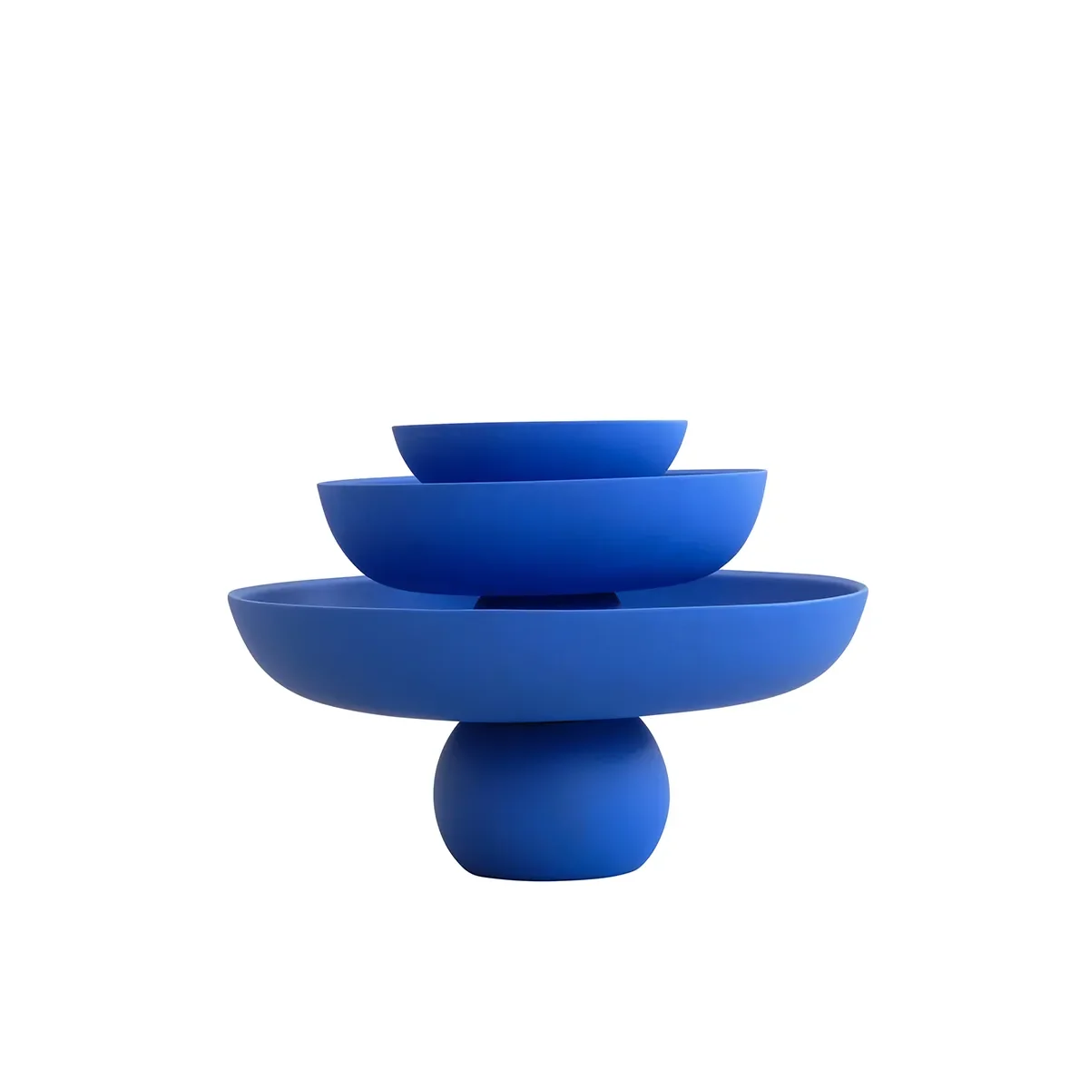 Handmålad dekorationsskål Baburu Mini Marrakech Blue Ø 20 cm