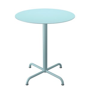 PICO Cafébord Ø64 cm, bas 4 ben Ice Blue