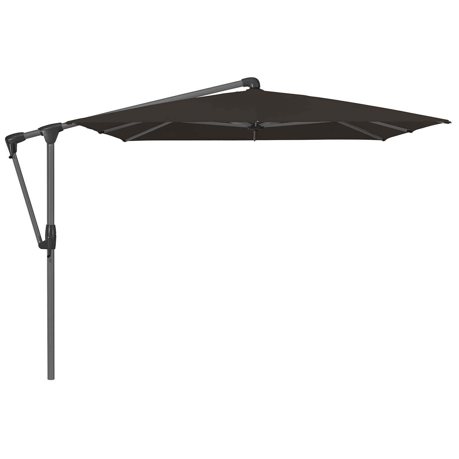 Glatz Sunwing Casa frihängande parasoll 300×240 cm kat.4 antracite alu / 408 black