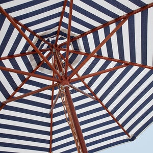 Messina Parasoll Ø270 Cm Dark Blue Stripes 