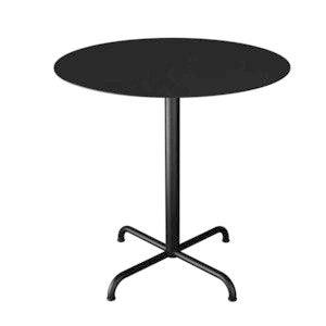 PICO Cafébord  Ø74 cm, 4 ben bas Svart