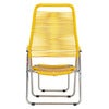 Spaghetti footrest yellow matt aluminium 