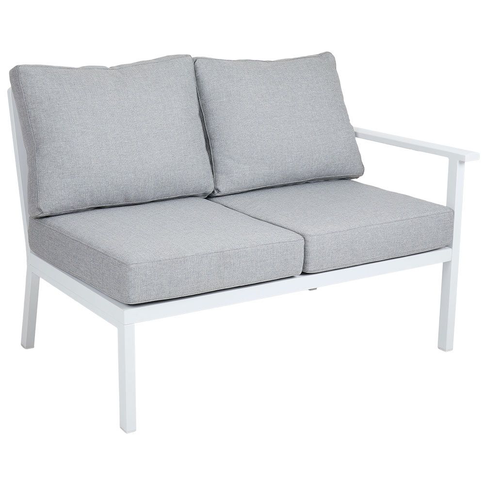 Samvaro avslut vänster+höger vit / grå 