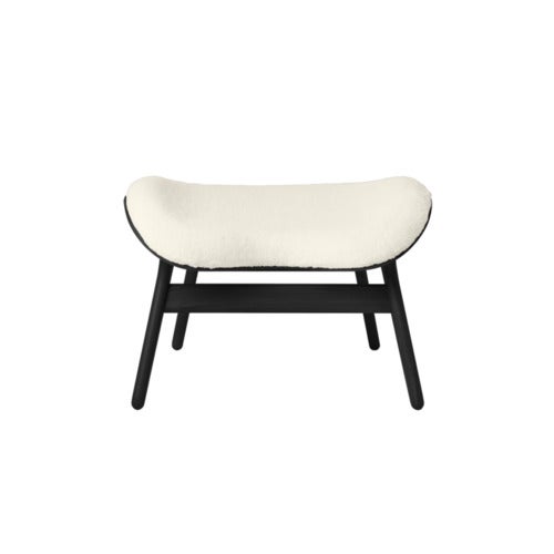 A Conversation Piece Ottoman Fotpall Black Oak/Teddy White