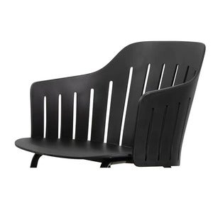 Choice stol skal INDOOR/OUTDOOR Black, 100% recycled Polypropylen
