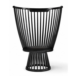 Fan Loungefåtölj Black