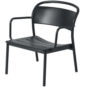 Linear Steel Fåtölj Anthracite Black 
