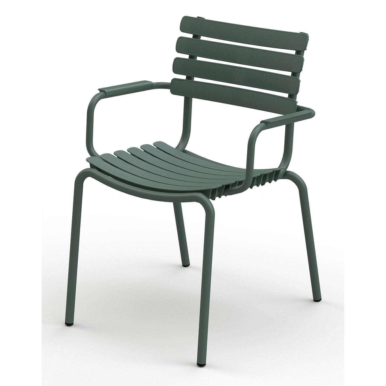 Reclips matstol grön/grön Aluminium