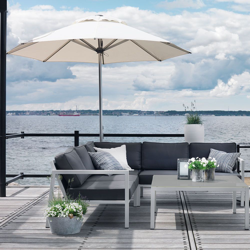 Belfort sidobord 50x50  cm vit 