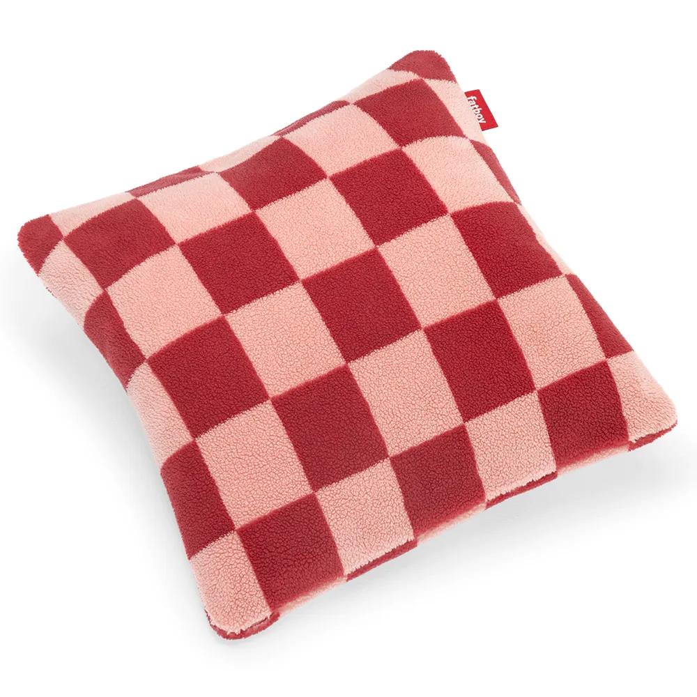 Fatboy Square Prydnadskudde teddy chess red