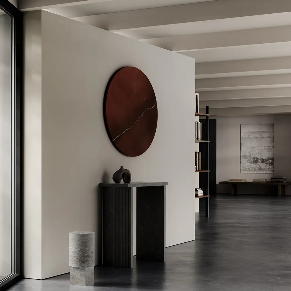 Arc Konsolbord - Silver Travertine